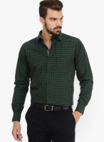 Genesis Checks Green Casual Shirt