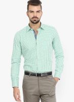 Genesis Checks Green Casual Shirt
