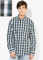 Giordano Black Checked Slim Fit Casual Shirt