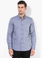 Giordano Grey Solid Slim Fit Casual Shirt