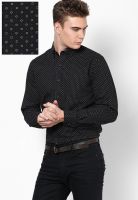 Giordano Printed Black Casual Shirt