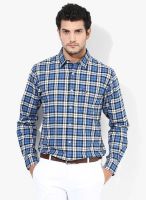 Izod Blue Casual Shirt