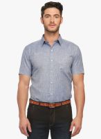 Jogur Blue Slim Fit Formal Shirt