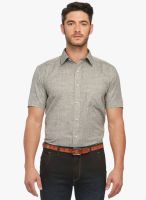 Jogur Grey Slim Fit Formal Shirt