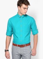 John Players Aqua Blue Casual Shirt