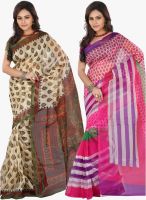 Lookslady Multicoloured Printed Sarees
