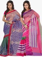 Lookslady Multicoloured Printed Sarees