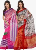 Lookslady Multicoloured Printed Sarees