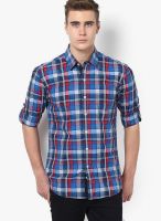 Monteil & Munero Checked Blue Casual Shirt