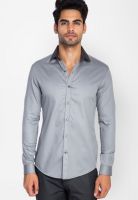 Mr Button White Formal Cotton Cut-Away Collar Shirt