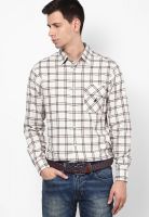 Nautica Beige Regular Fit Casual Shirt