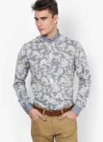 See Designs Printed Grey Casual Shirt
