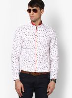 See Designs Printed White Casual Shirt