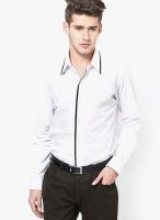 See Designs Solid White Casual Shirt