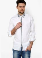 See Designs Solid White Casual Shirt
