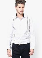 See Designs Solid White Casual Shirt
