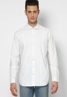 See Designs White Solid Casual Shirt