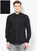 Spykar Black Regular Fit Casual Shirt