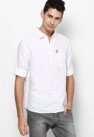 Spykar White Casual Shirt