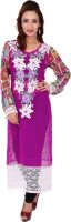 Stylo Baliye Printed Women's Straight Kurta(Pink)