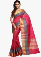 Sudarshan Silk Pink Embellished Saree