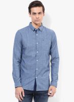 Tommy Hilfiger Blue Colored Slim Fit Casual Shirt