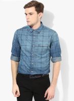 United Colors of Benetton Blue Regular Fit Casual Shirt