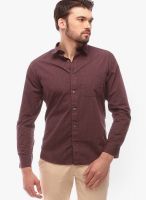 Urban Nomad Striped Red Casual Shirt