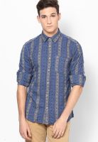 VOI Blue Casual Shirt