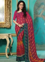 Vishal Pink Printed Saree