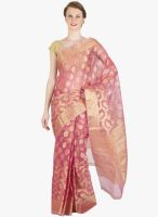 Xclusive Chhabra Pink Printed Saree