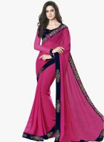 Xclusive Chhabra Purple Embroidered Saree