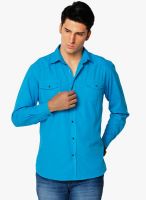 Yepme Blue Regular Fit Casual Shirt