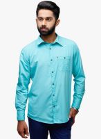 Yepme Green Solid Regular Fit Casual Shirt