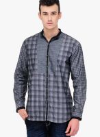 Yepme Grey Checks Casual Shirt