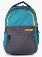 American Tourister Zookie Turquoise Blue Laptop Backpack
