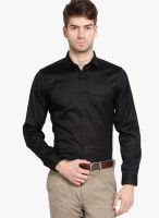 Black Coffee Black Slim Fit Formal Shirt