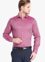 Black Coffee Purple Slim Fit Formal Shirt