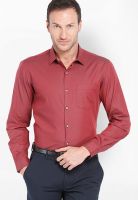 Black Coffee Solid Maroon Formal Shirt