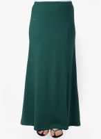 Camino Green Flared Skirt