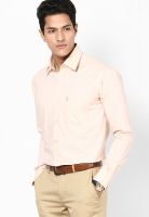 Canary London Peach Slim Fit Formal Shirt