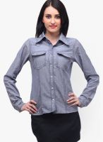 Cation Blue Solid Shirt