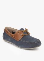 Clarks Marcos Sail Navy Blue Boat Shoes