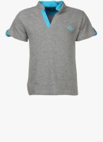 Cool Quotient Grey Melange Polo Shirt