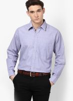 Cotton County Premium Solid Lavender Formal Shirt