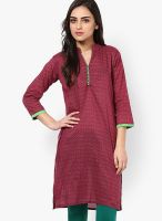 Divina Wine Printed Kurtis