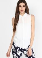 Dorothy Perkins White Solid Blouse