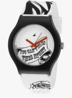 Fastrack Tees Nd9915Pp21J White/White Analog Watch
