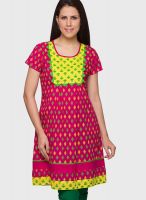 Globus Pink Printed Kurta