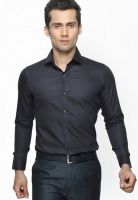 Globus Solid Black Casual Shirt